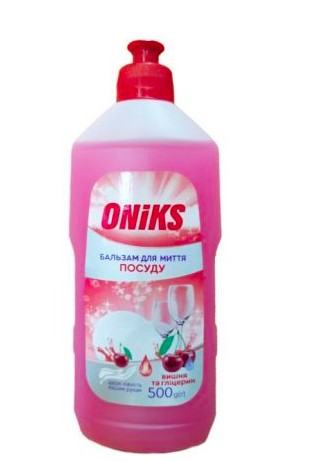 Oniks бальзам д/миття посуду 500гр вишня та гліцерин